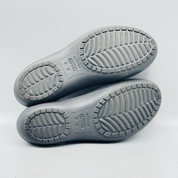 Crocs Shoes Womens 6 Black Kadee Slip On Ballet Flats Comfort Casual Lightweight - Picture 10 of 13